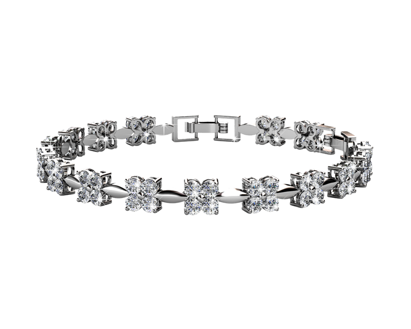 Sweet Crystal Bracelet DB0041 by Veecans Jewellery with crystals from Swarovski