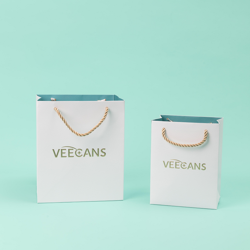 Leather shopping bags