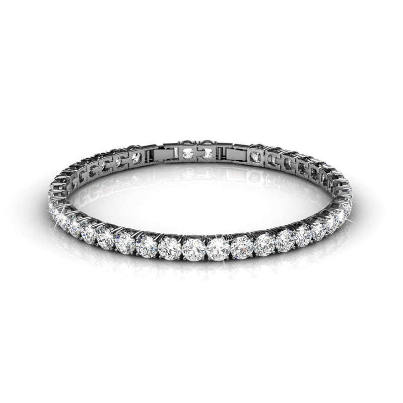 Crystal Tennis Bracelet DB0034 by Veecans Jewellery with crystals from Swarovski