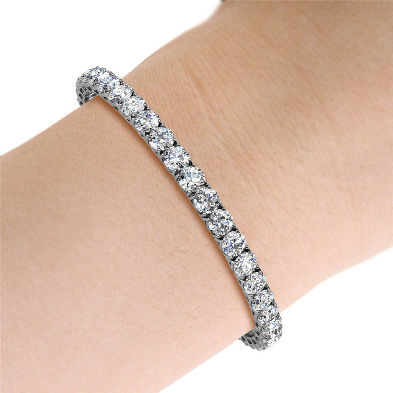 Crystal Tennis Bracelet DB0034 by Veecans Jewellery with crystals from Swarovski