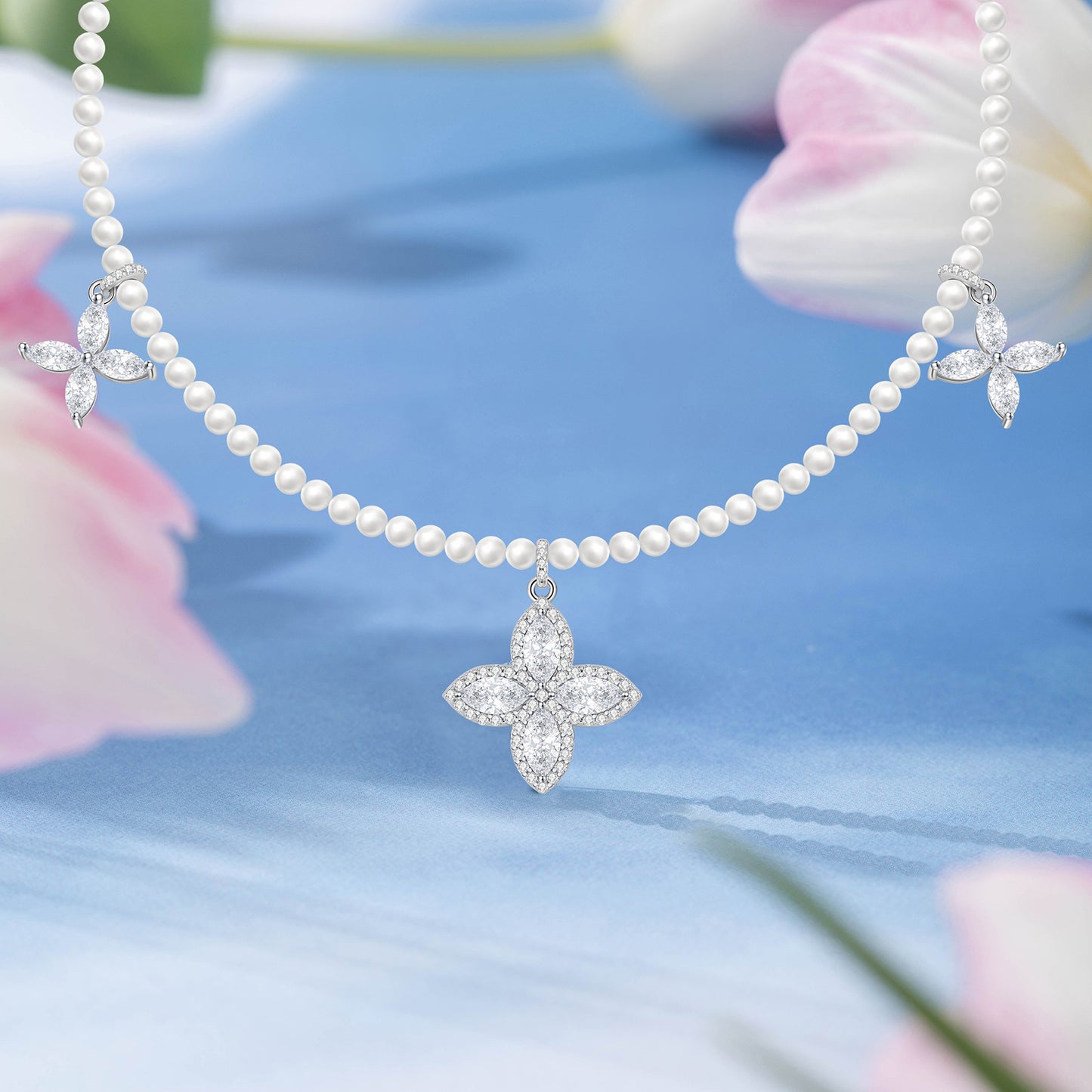 Floral Collection - Four-Leaf Clover Necklace
