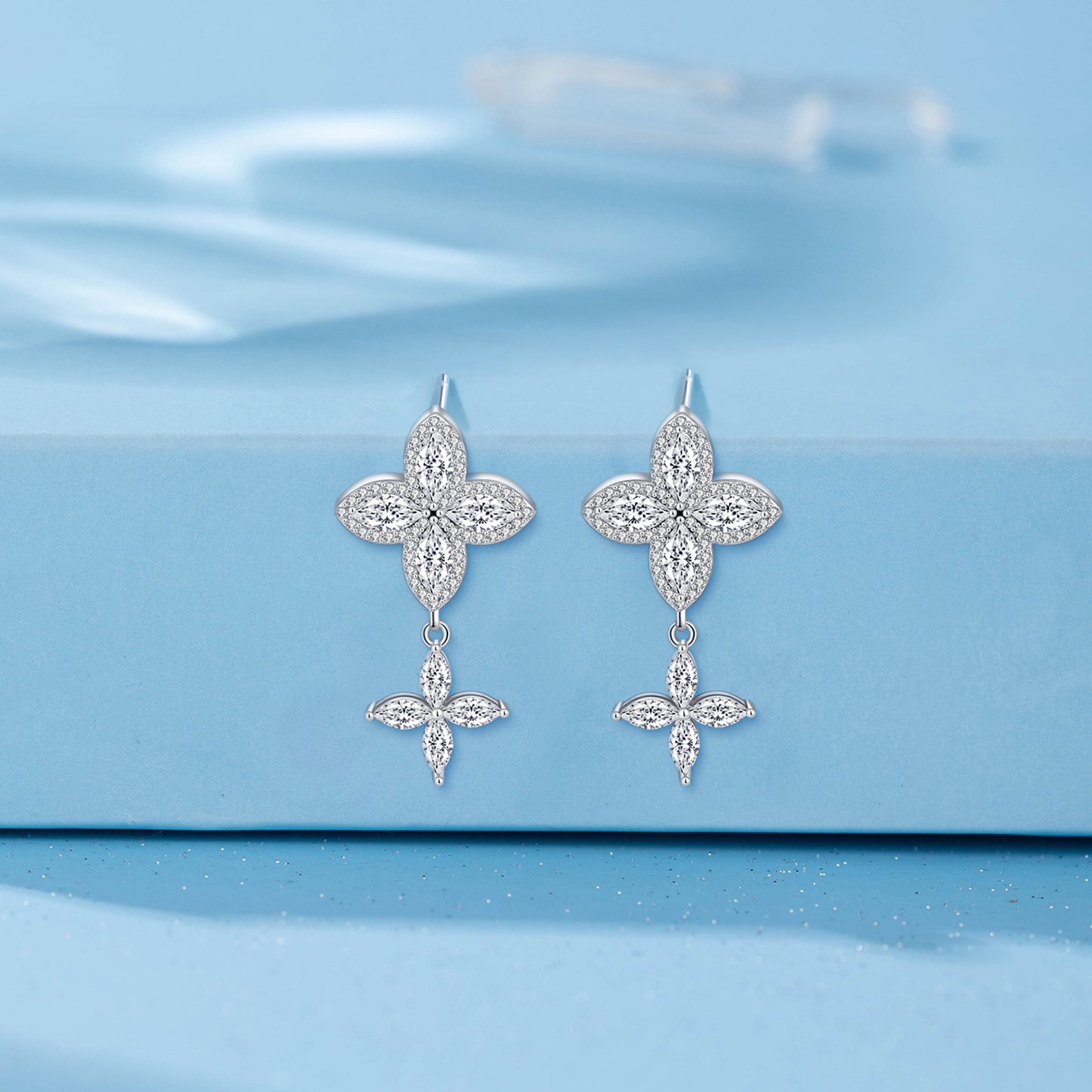 Floral Collection - Four-Leaf Clover Earrings