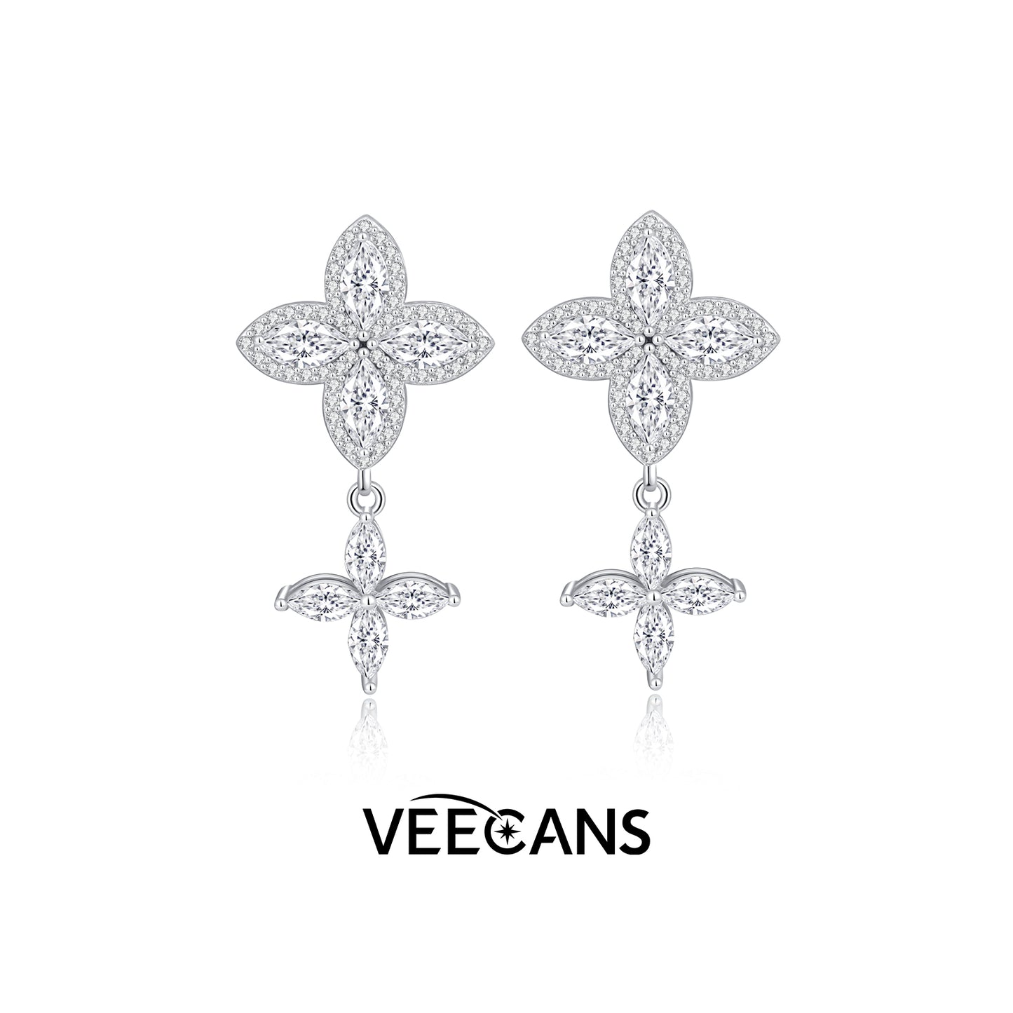 Floral Collection - Four-Leaf Clover Earrings