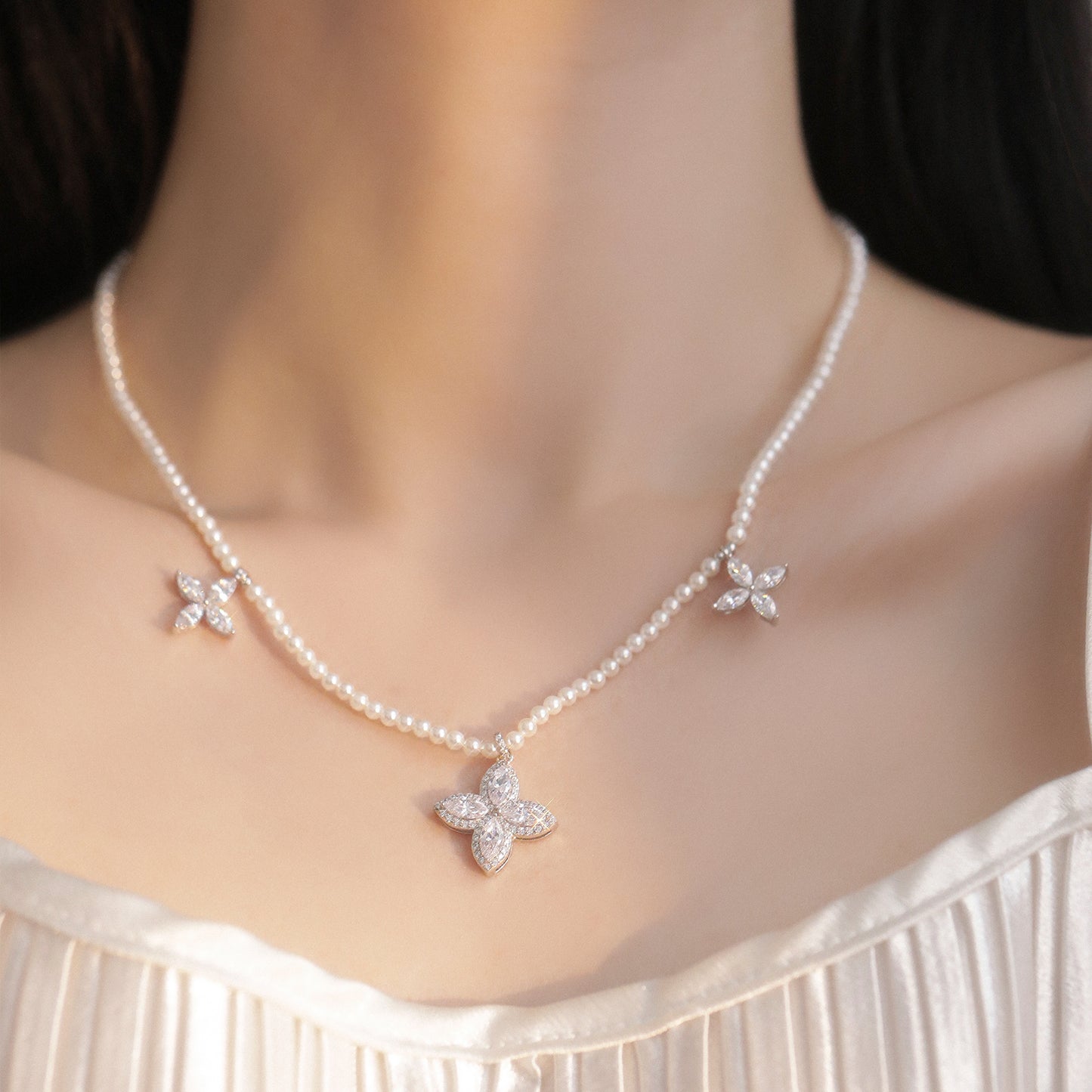 Floral Collection - Four-Leaf Clover Necklace