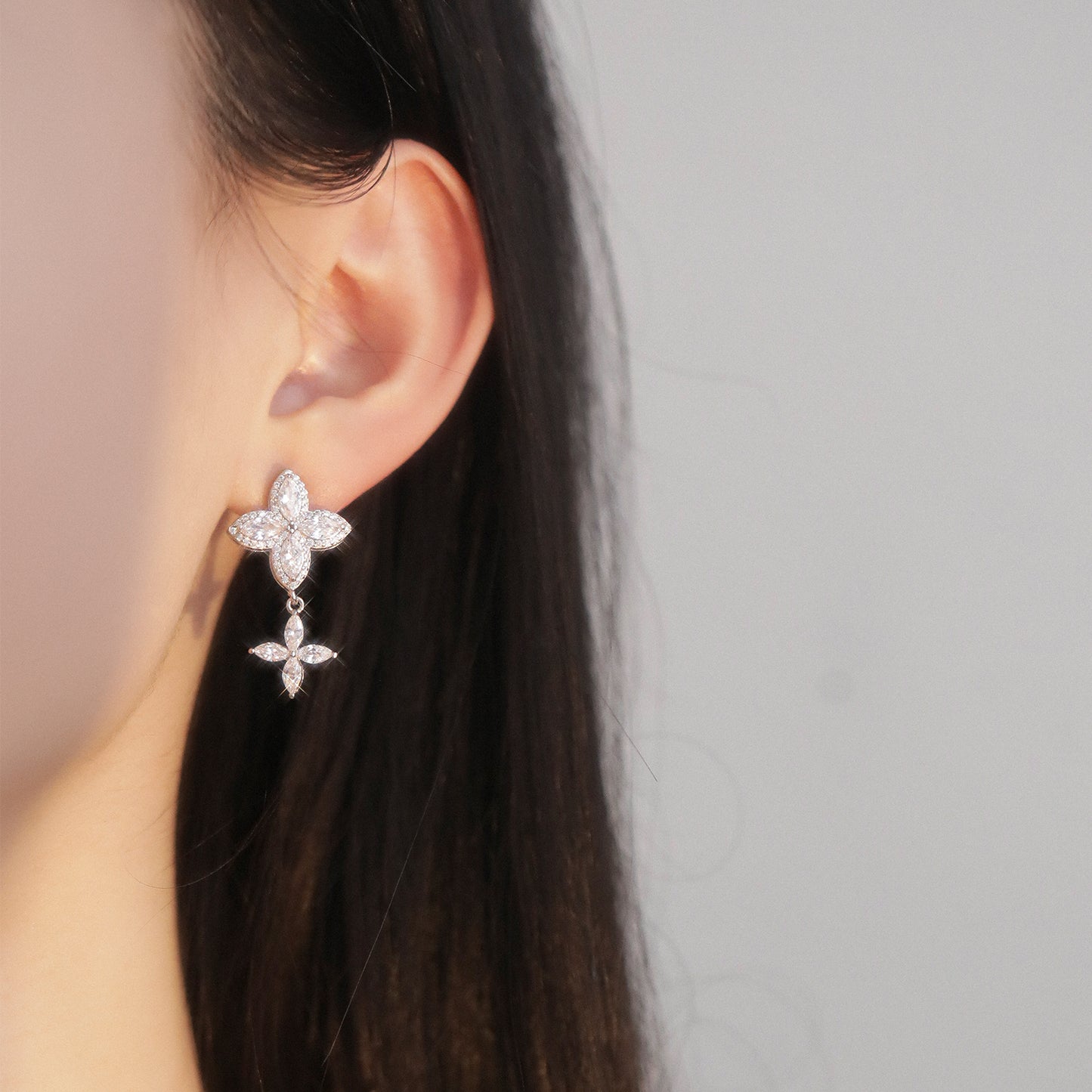 Floral Collection - Four-Leaf Clover Earrings