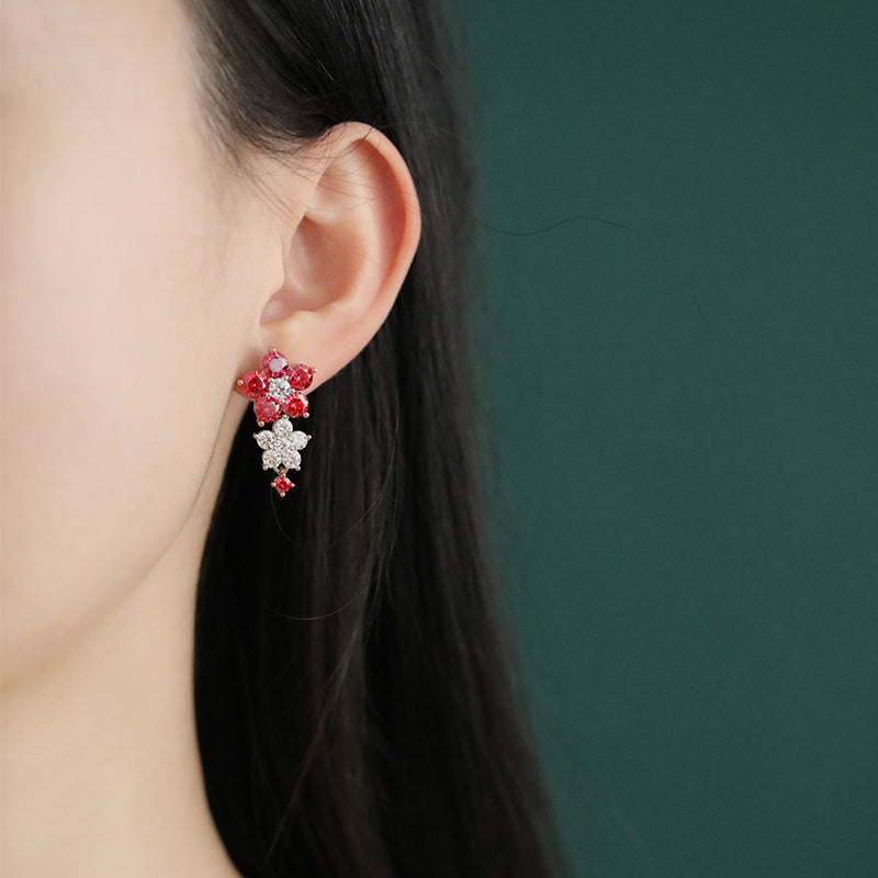 Floral Language Series - Starry Night Blossoms Earrings