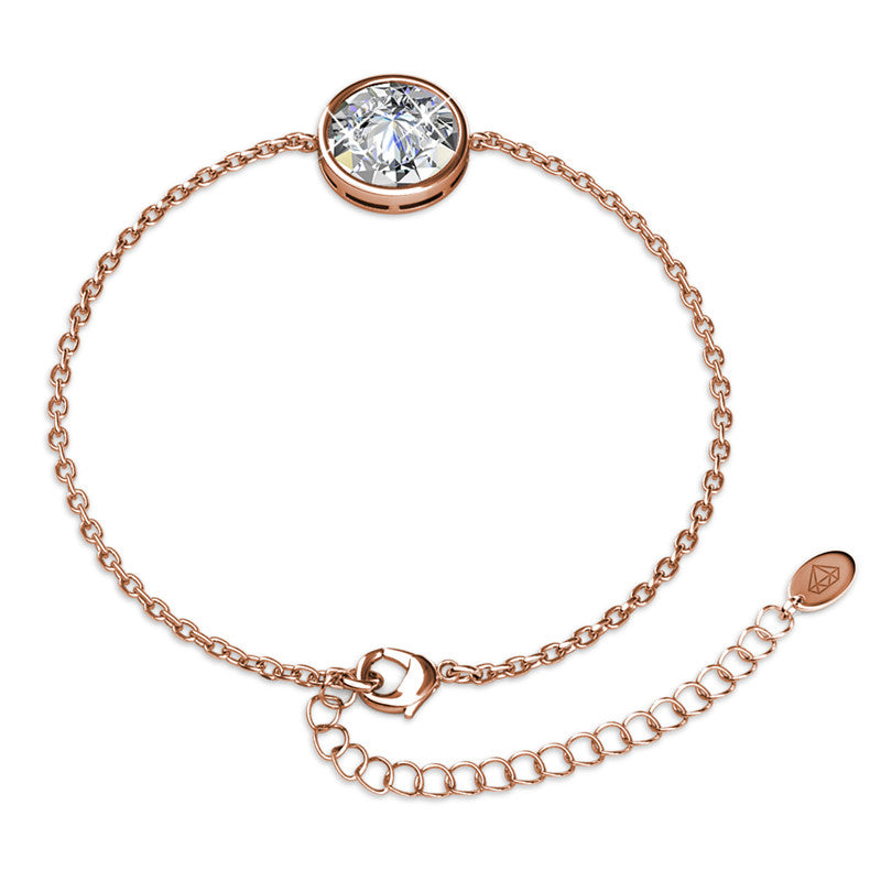 Juliet White Crystal Bracelet DB0020 by Veecans Jewellery with crystals from Swarovski