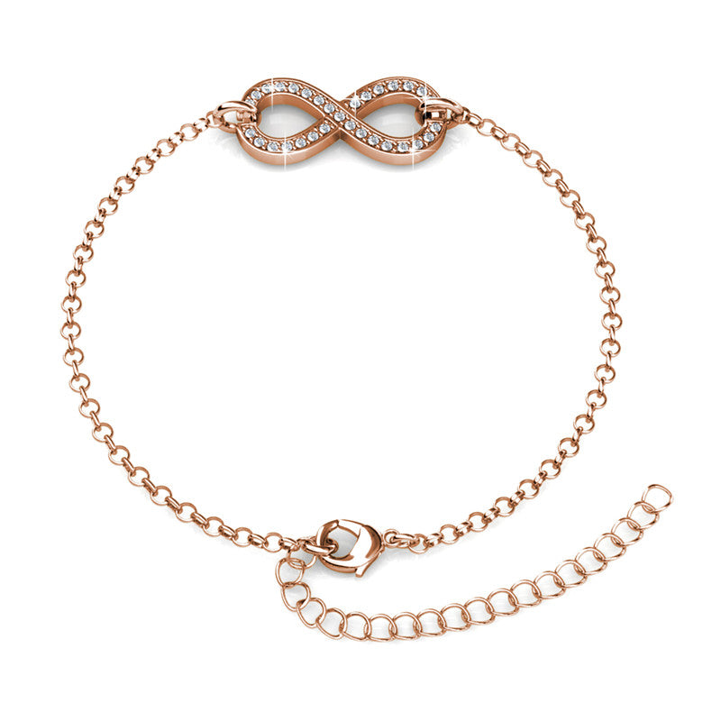 Infinity Eight Crystal Bracelet DB0093 by Veecans Jewellery with crystals from Swarovski