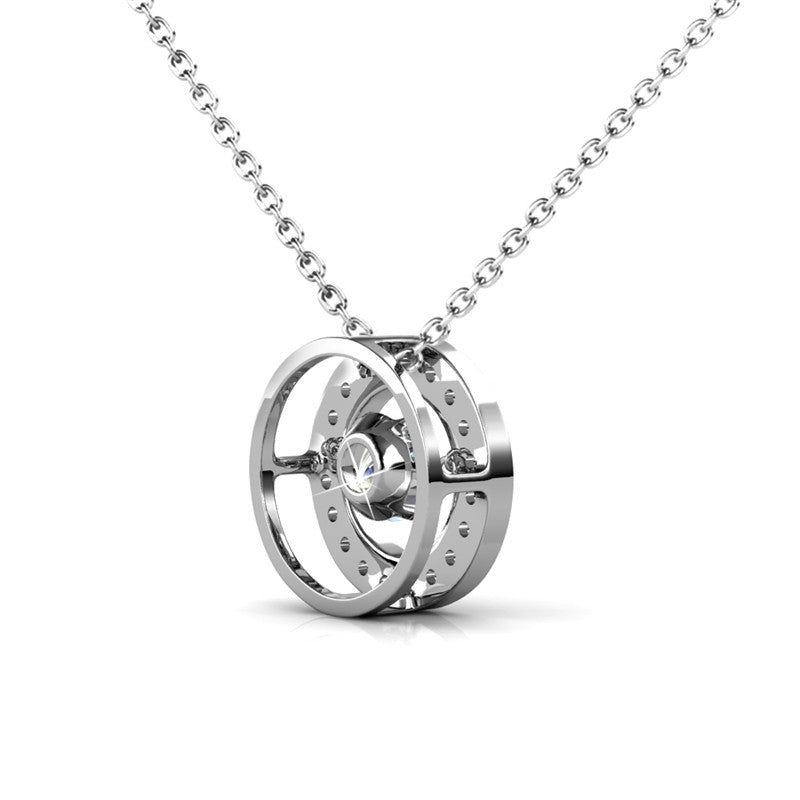 Hidden Shine Crystal Pendant DP0015 by Veecans Jewellery with crystals from Swarovski