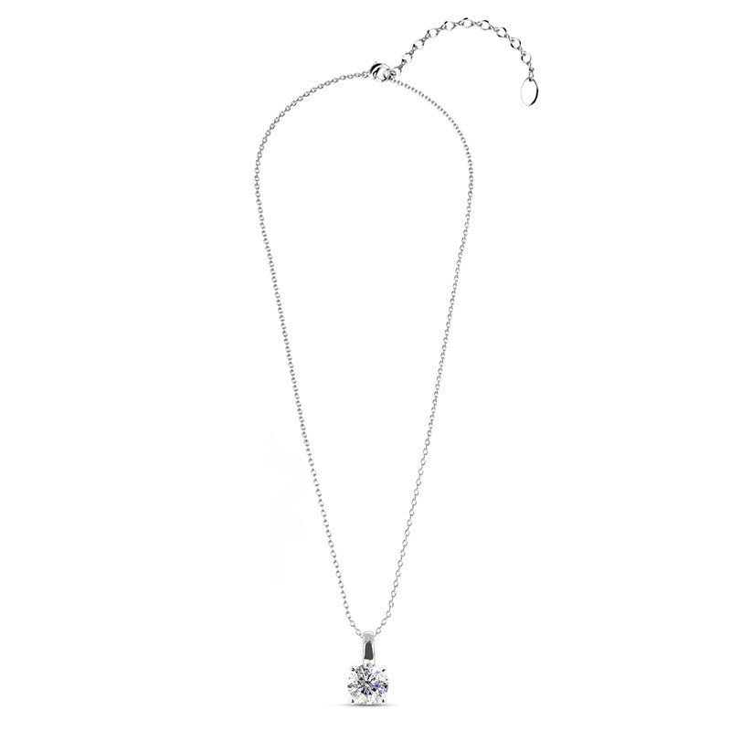 Solitaire Crystal Pendant DP0040 by Veecans Jewellery with crystals from Swarovski