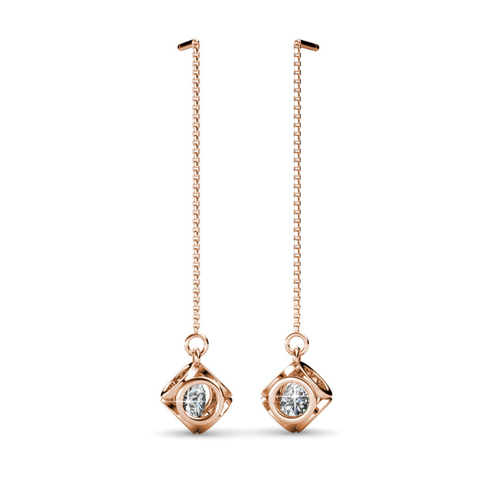 Penelope Crystal Earrings DE0010 by Veecans Jewellery with crystals from Swarovski