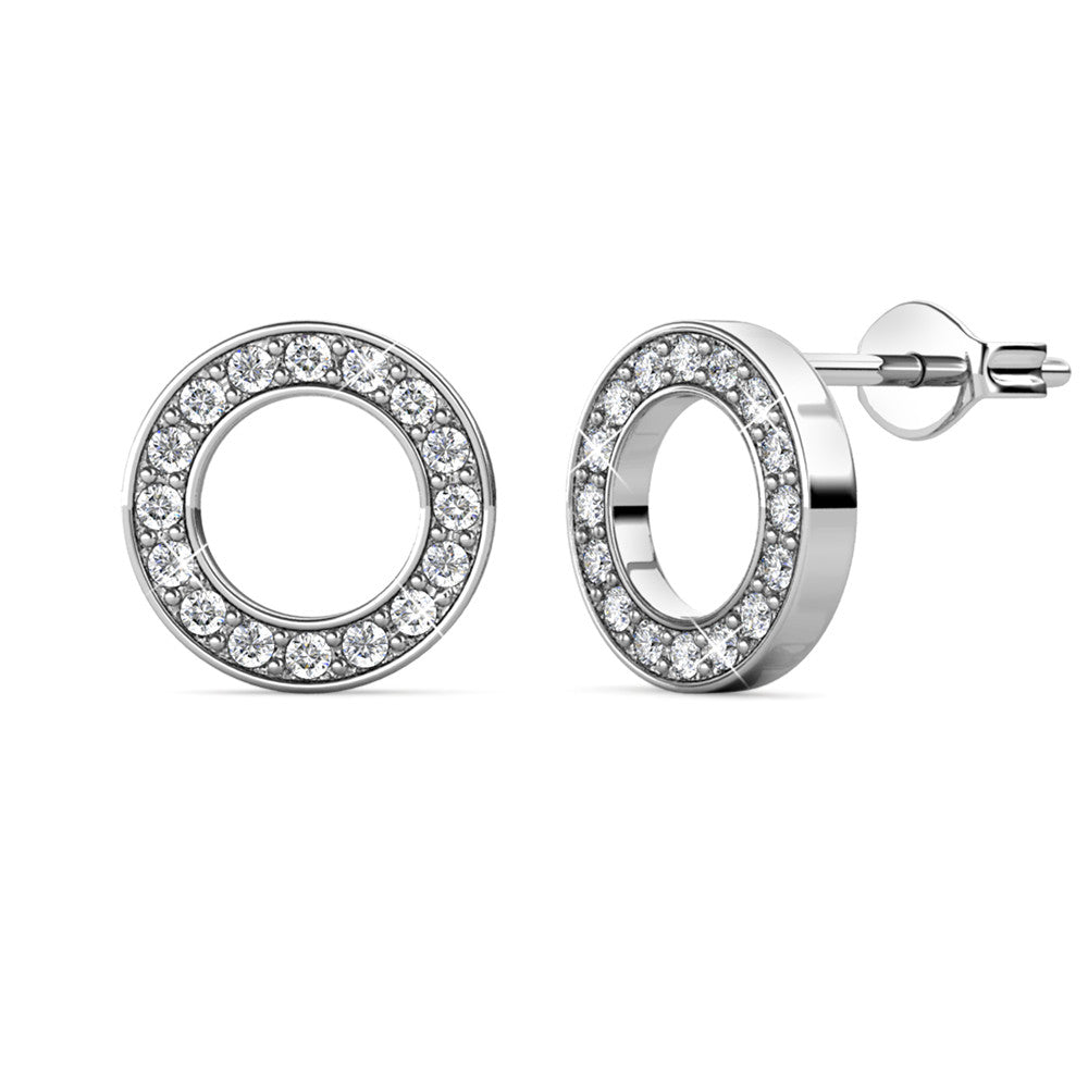 Annecy Crystal Earrings DE0323 by Veecans Jewellery with crystals from Swarovski