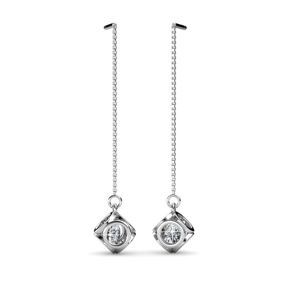 Penelope Crystal Earrings DE0010 by Veecans Jewellery with crystals from Swarovski