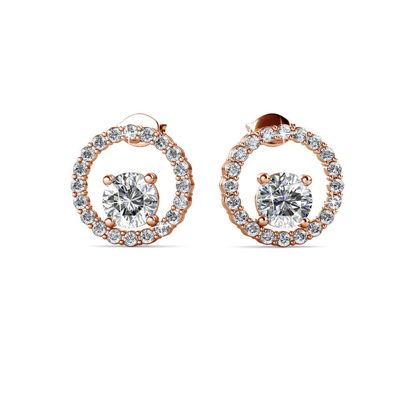 Desiree Crystal Earrings DE0087 by Veecans Jewellery with crystals from Swarovski