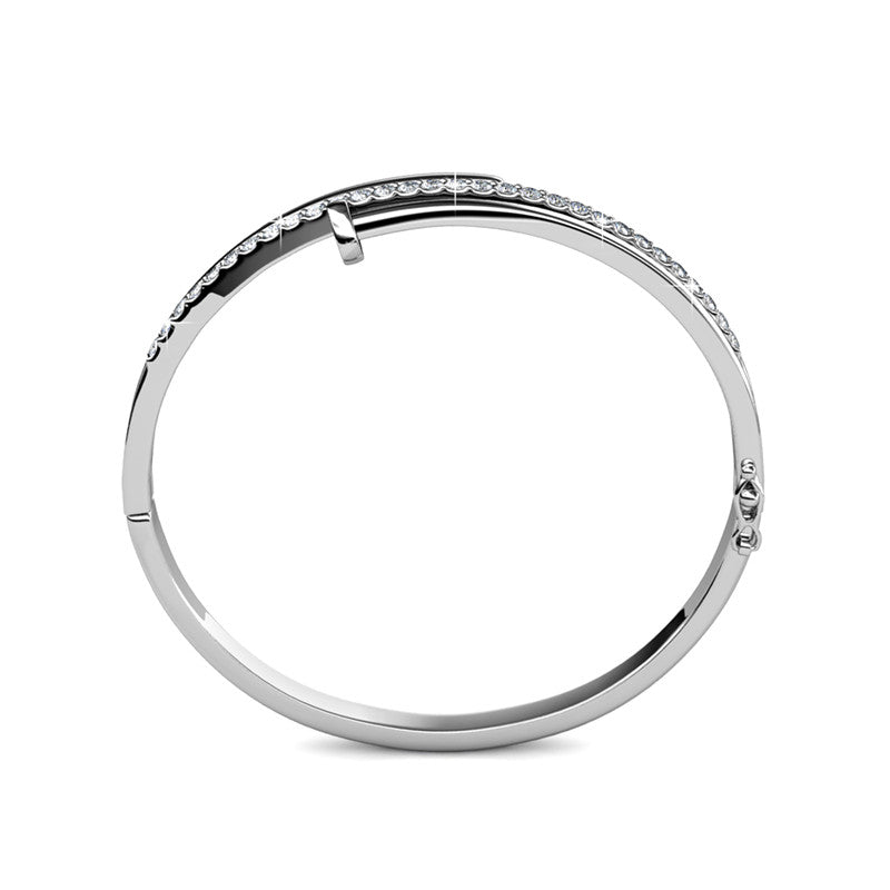 Knotty Nail Crystal Bangle DB0160 by Veecans Jewellery with crystals from Swarovski