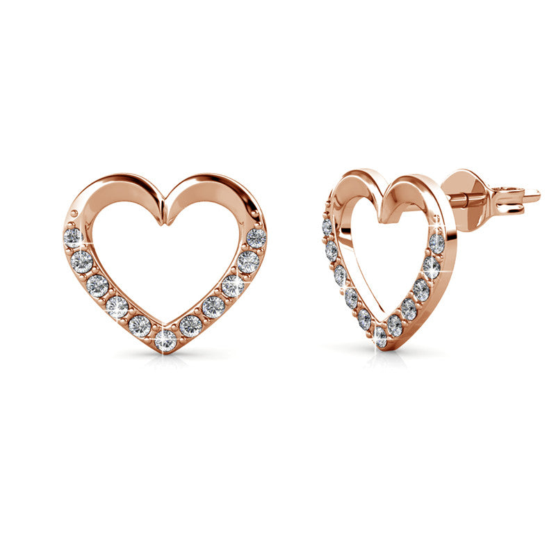 Lovett Crystal Earrings DE0052 by Veecans Jewellery with crystals from Swarovski