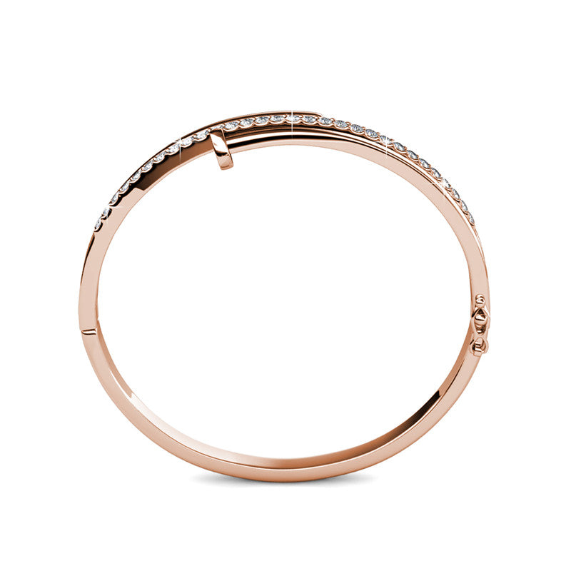 Knotty Nail Crystal Bangle DB0160 by Veecans Jewellery with crystals from Swarovski