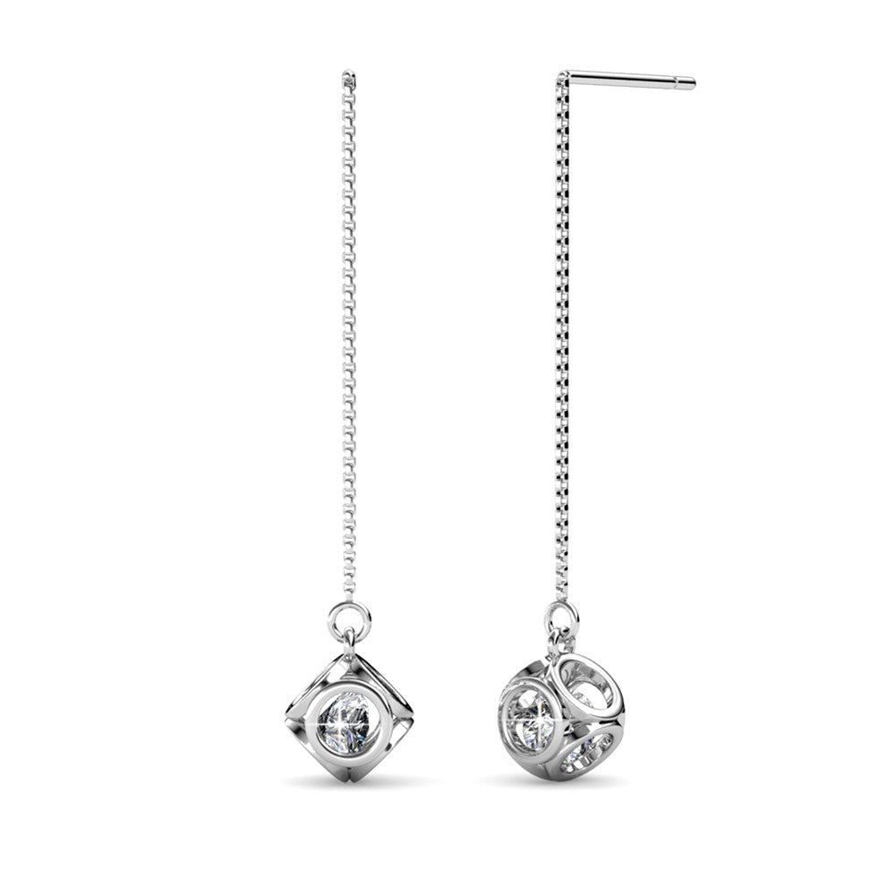 Penelope Crystal Earrings DE0010 by Veecans Jewellery with crystals from Swarovski