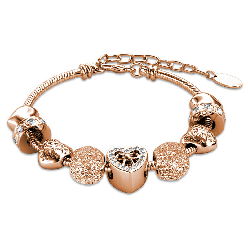 Charmaine Love Crystal Bracelet DB0140 by Veecans Jewellery with crystals from Swarovski