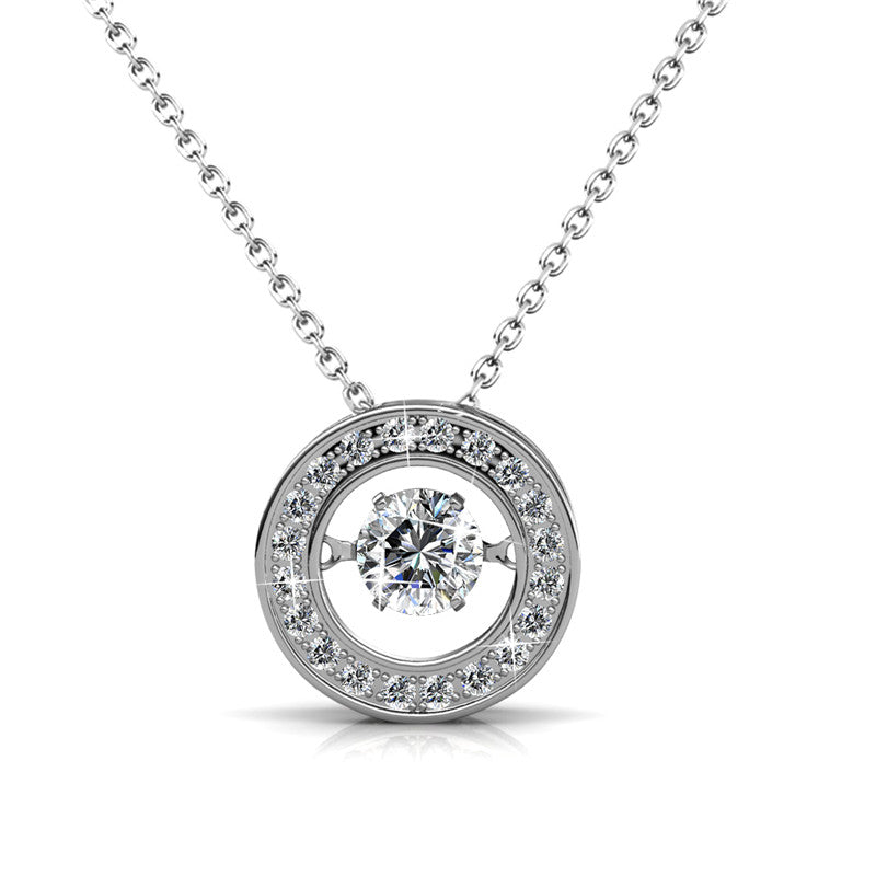 Hidden Shine Crystal Pendant DP0015 by Veecans Jewellery with crystals from Swarovski