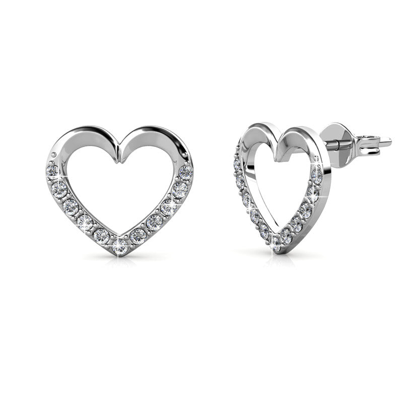 Lovett Crystal Earrings DE0052 by Veecans Jewellery with crystals from Swarovski