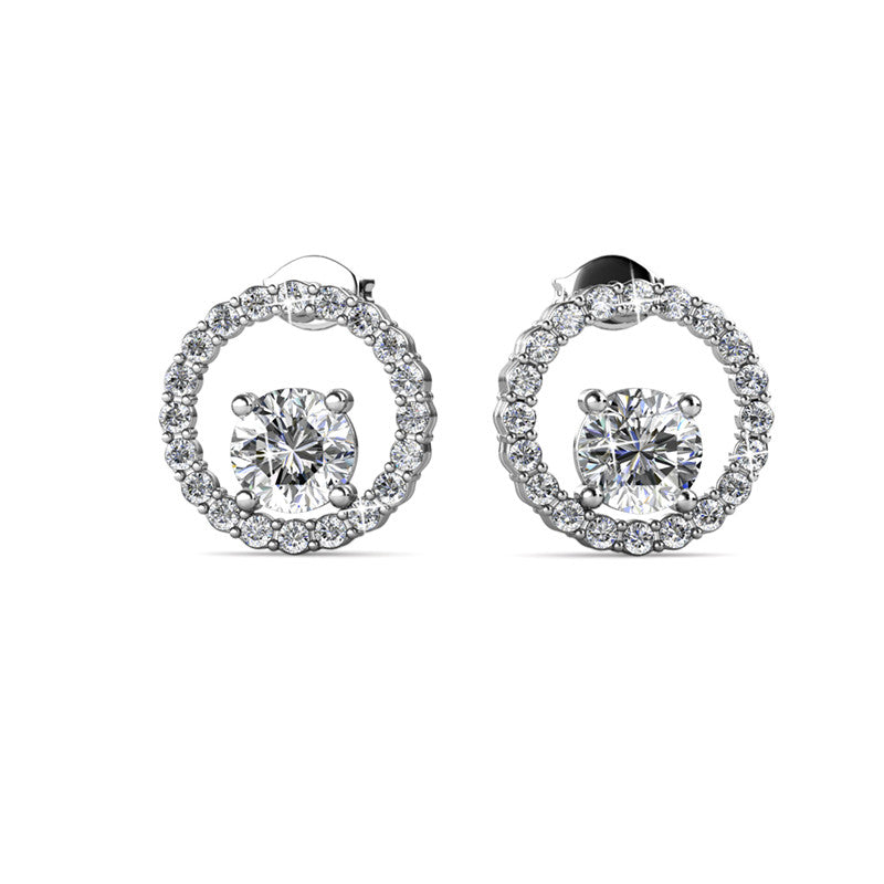 Desiree Crystal Earrings DE0087 by Veecans Jewellery with crystals from Swarovski