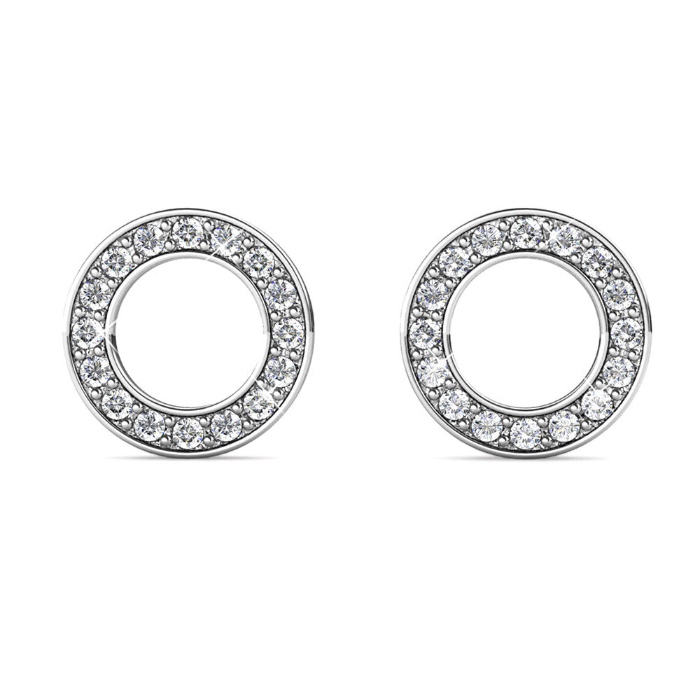 Annecy Crystal Earrings DE0323 by Veecans Jewellery with crystals from Swarovski