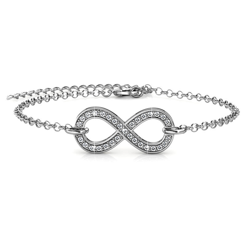 Infinity Eight Crystal Bracelet DB0093 by Veecans Jewellery with crystals from Swarovski