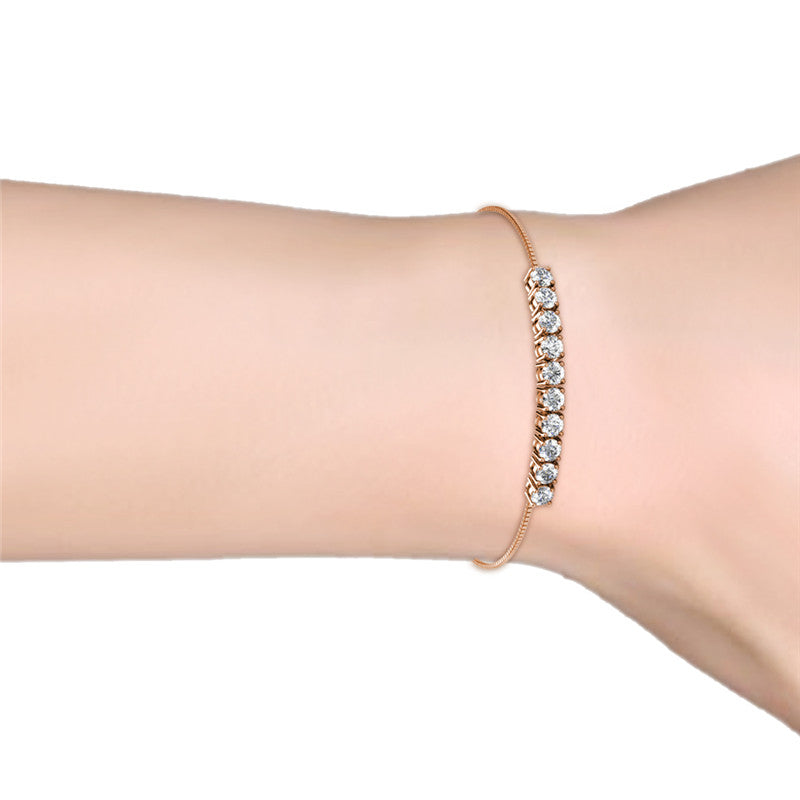 Crystal Mia Bracelet DB0147 by Veecans Jewellery with crystals from Swarovski