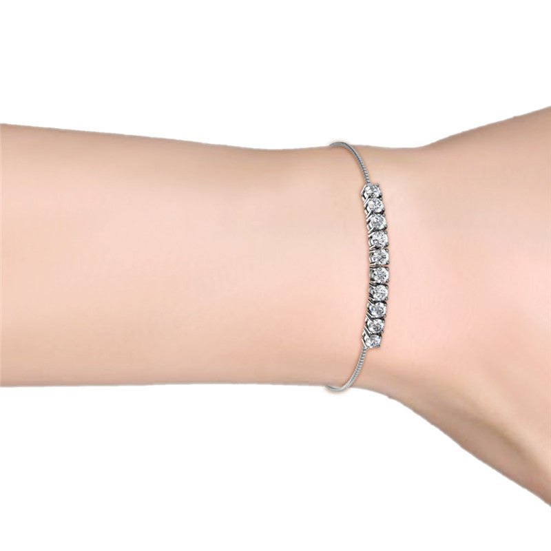 Crystal Mia Bracelet DB0147 by Veecans Jewellery with crystals from Swarovski