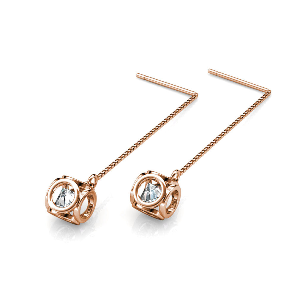 Penelope Crystal Earrings DE0010 by Veecans Jewellery with crystals from Swarovski