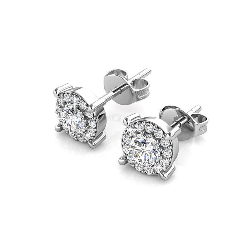Boat Wheel Crystal Earrings DE0004 by Veecans Jewellery with crystals from Swarovski