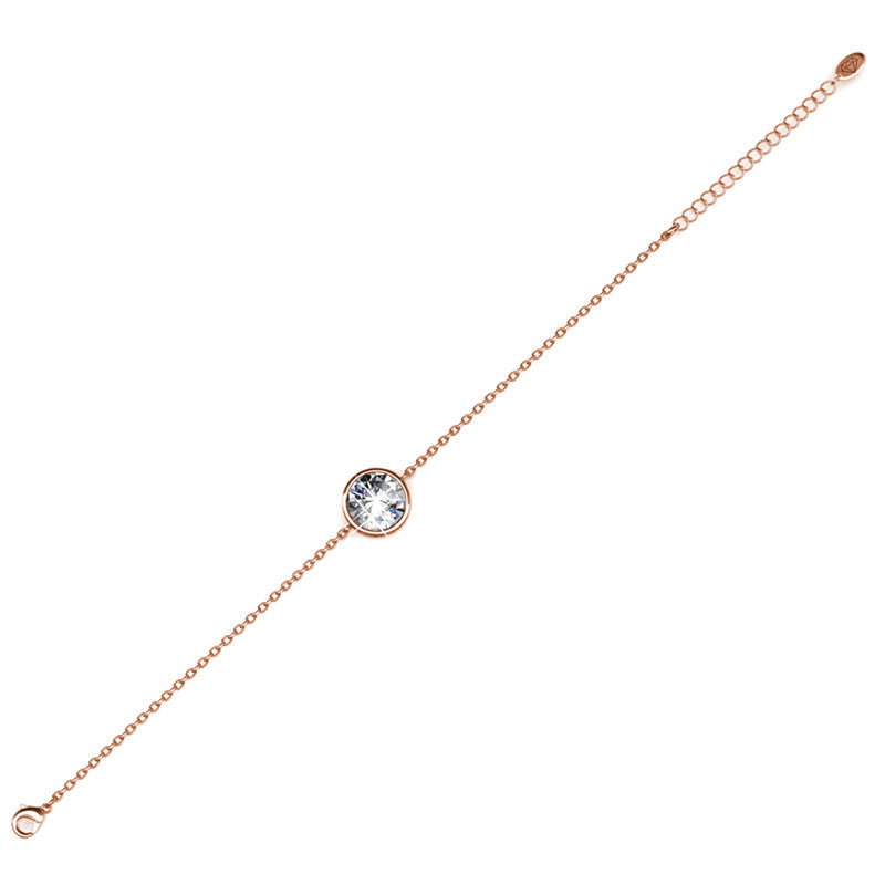 Juliet White Crystal Bracelet DB0020 by Veecans Jewellery with crystals from Swarovski
