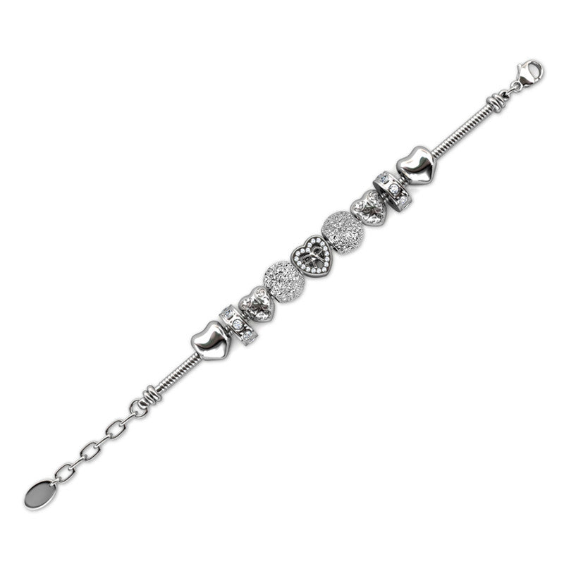 Charmaine Love Crystal Bracelet DB0140 by Veecans Jewellery with crystals from Swarovski