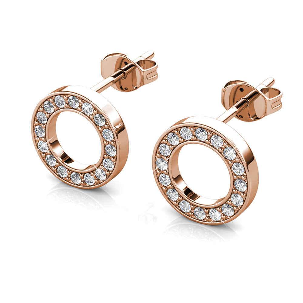 Annecy Crystal Earrings DE0323 by Veecans Jewellery with crystals from Swarovski