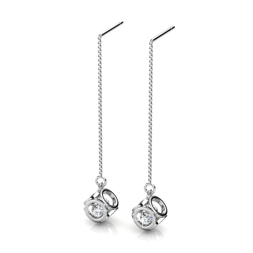 Penelope Crystal Earrings DE0010 by Veecans Jewellery with crystals from Swarovski