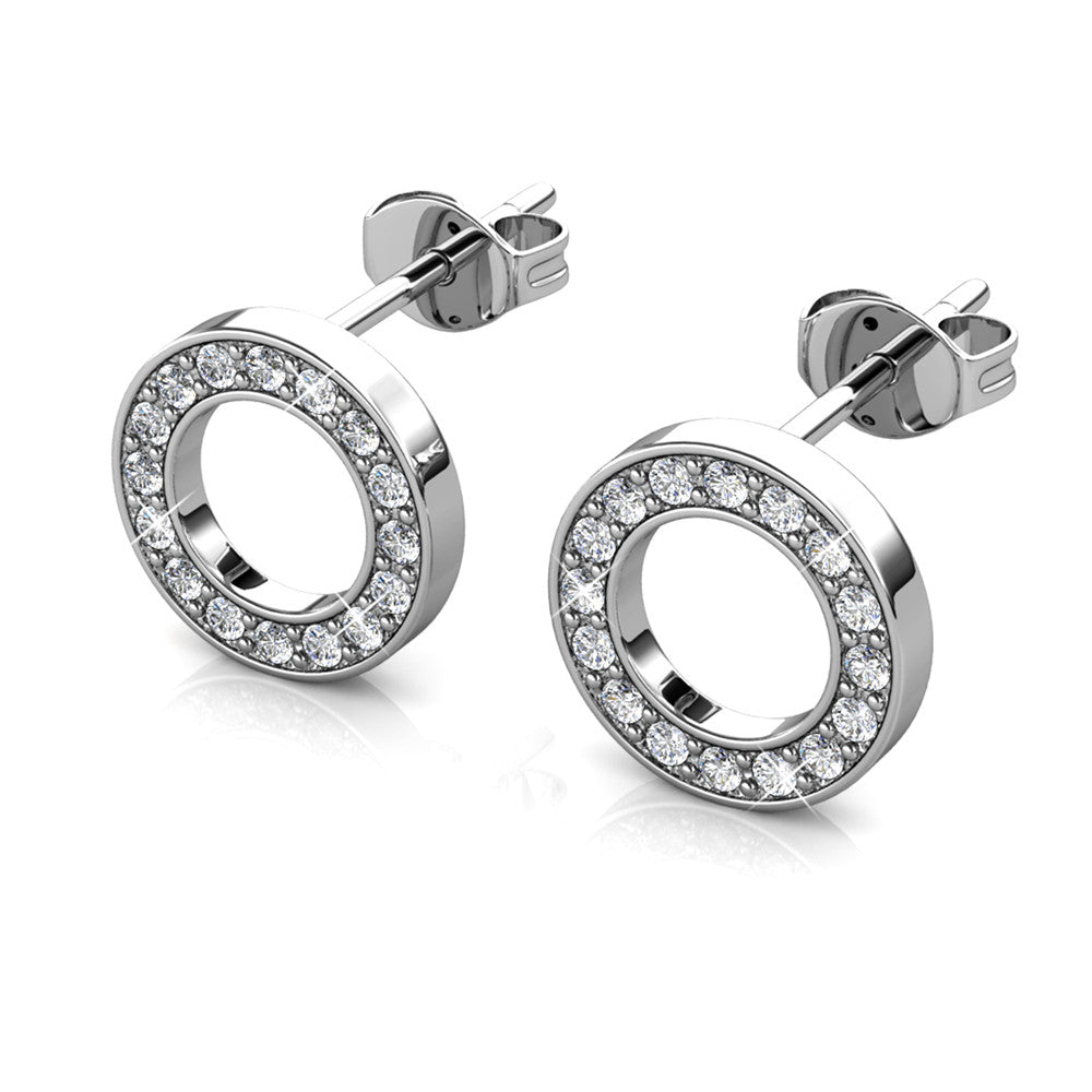 Annecy Crystal Earrings DE0323 by Veecans Jewellery with crystals from Swarovski