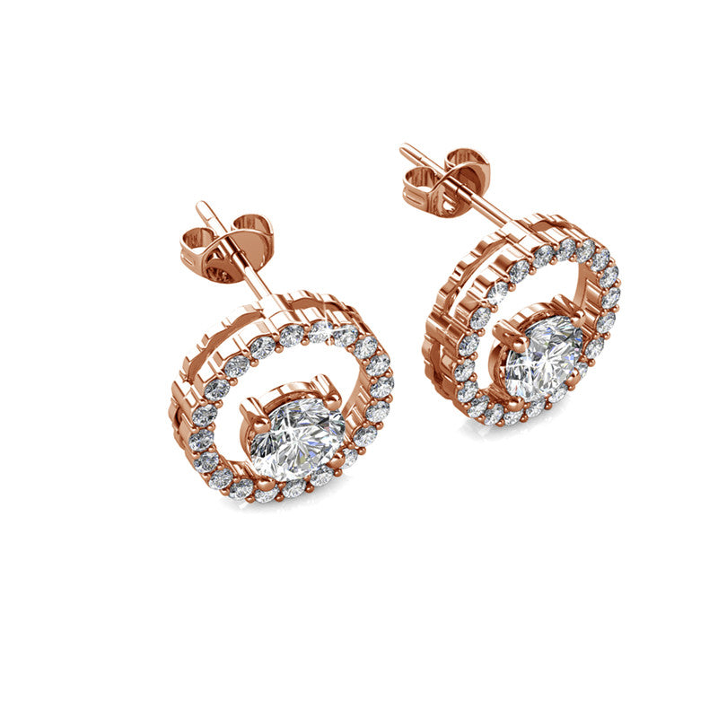 Desiree Crystal Earrings DE0087 by Veecans Jewellery with crystals from Swarovski