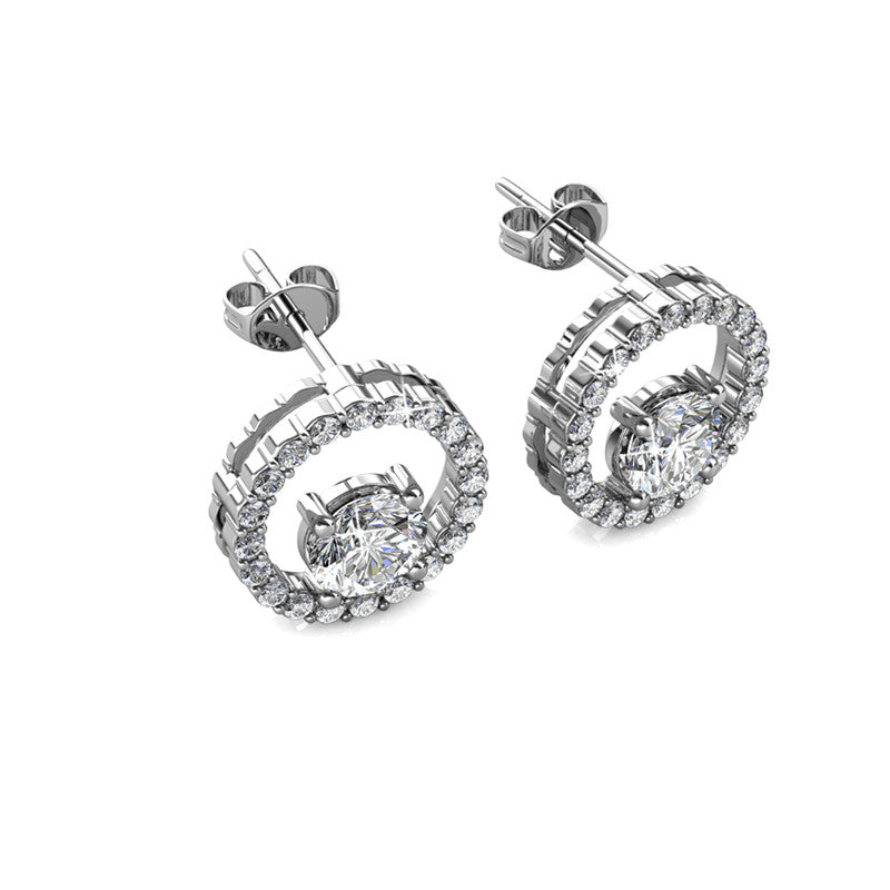 Desiree Crystal Earrings DE0087 by Veecans Jewellery with crystals from Swarovski