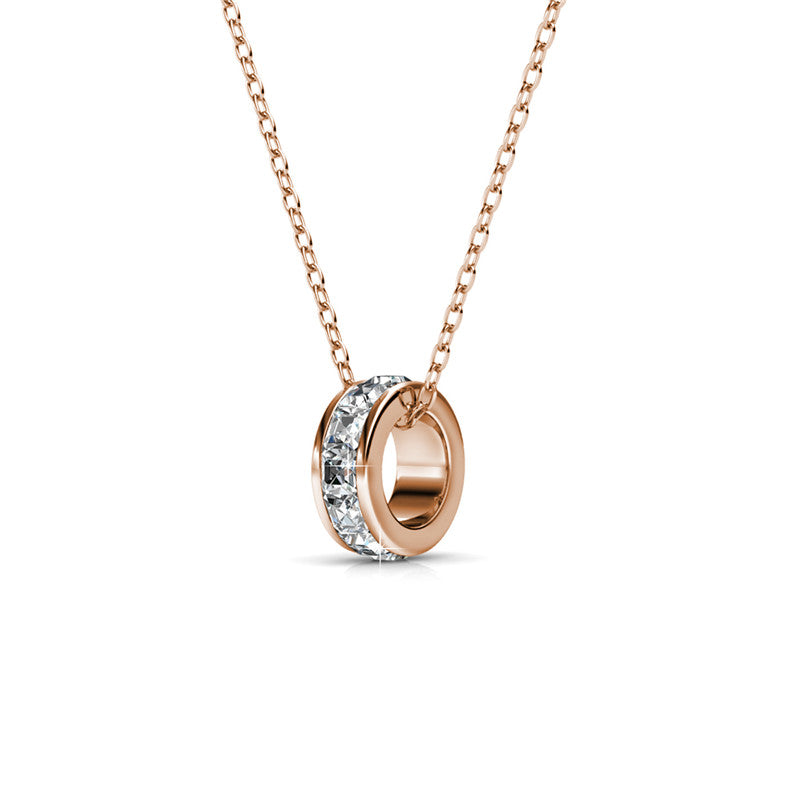 Square Roller Crystal Pendant DP0583 by Veecans Jewellery with crystals from Swarovski