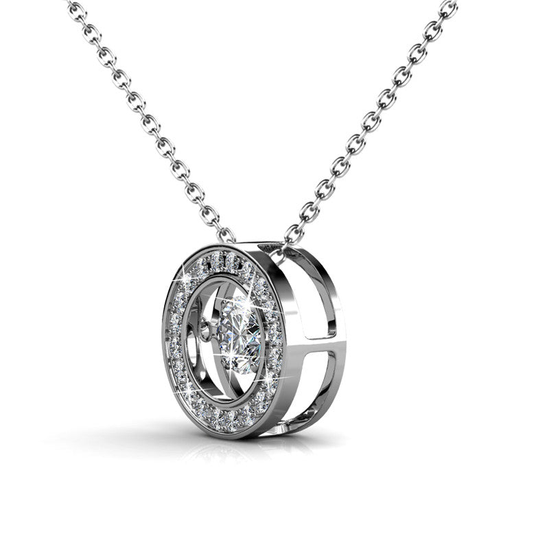 Hidden Shine Crystal Pendant DP0015 by Veecans Jewellery with crystals from Swarovski