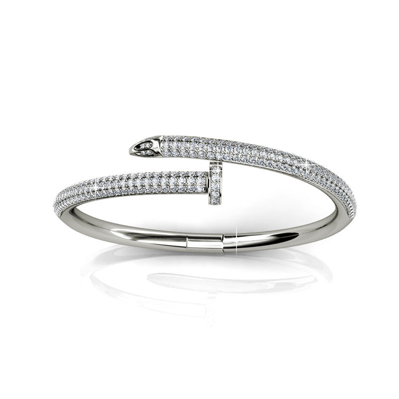 Nail Crystal Bangle DB0104 by Veecans Jewellery with crystals from Swarovski