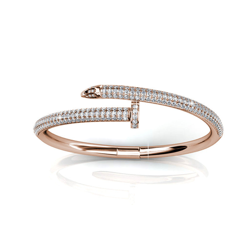 Nail Crystal Bangle DB0104 by Veecans Jewellery with crystals from Swarovski