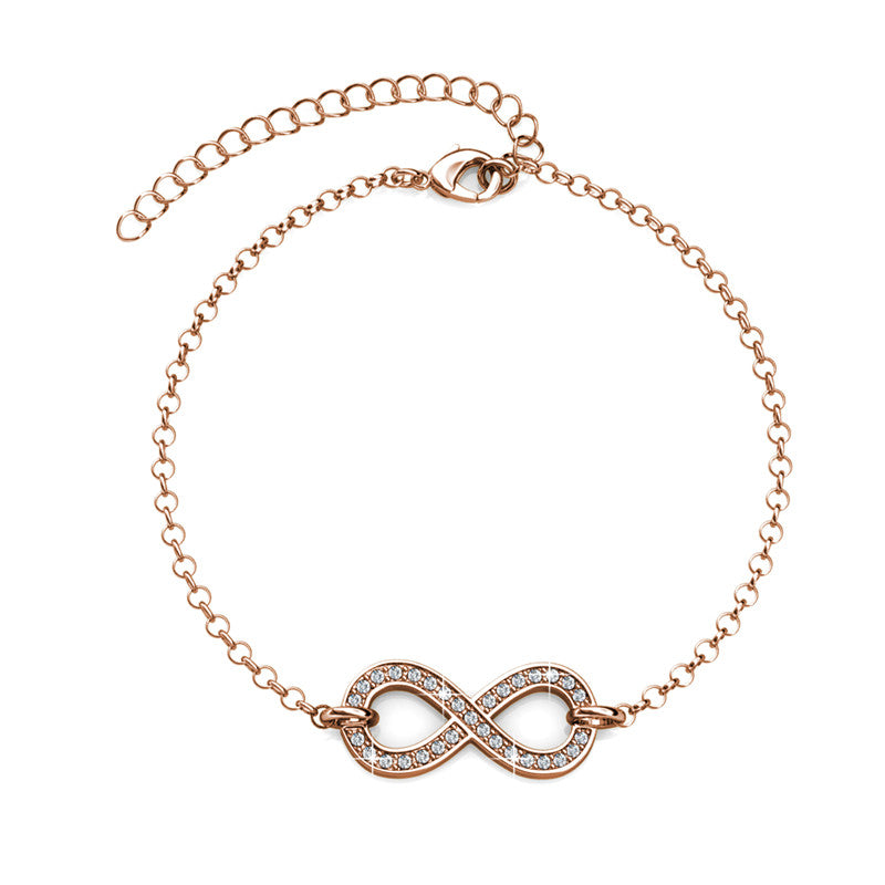 Infinity Eight Crystal Bracelet DB0093 by Veecans Jewellery with crystals from Swarovski