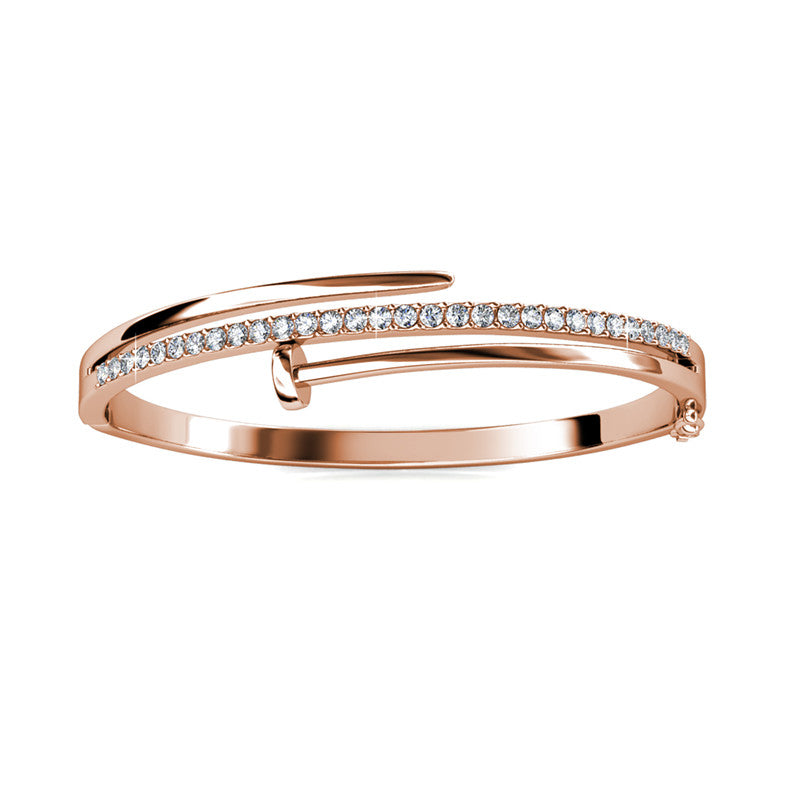 Knotty Nail Crystal Bangle DB0160 by Veecans Jewellery with crystals from Swarovski