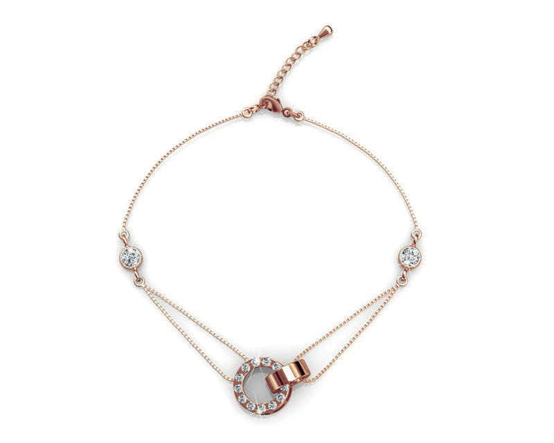 Circle Me Crystal Bracelet DB0051 by Veecans Jewellery with crystals from Swarovski