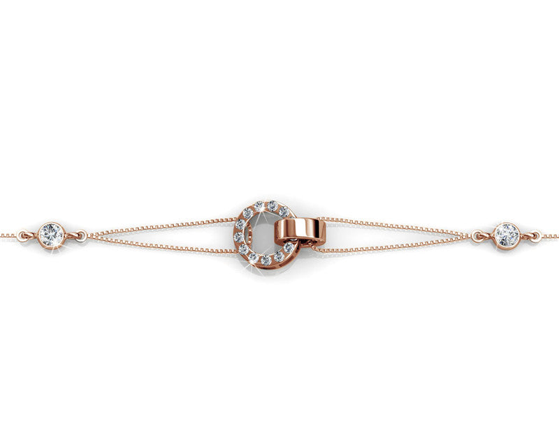 Circle Me Crystal Bracelet DB0051 by Veecans Jewellery with crystals from Swarovski