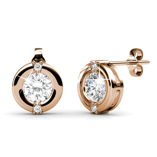 Classic Crystal Earrings DE0037 by Veecans Jewellery with crystals from Swarovski