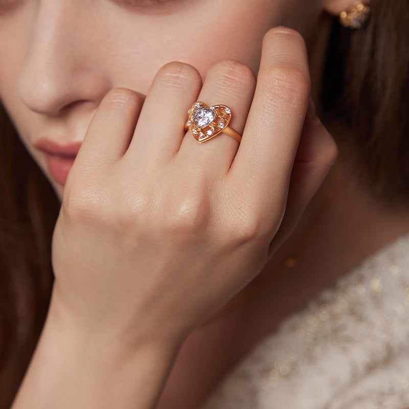 Starry Sky Kiss Ring