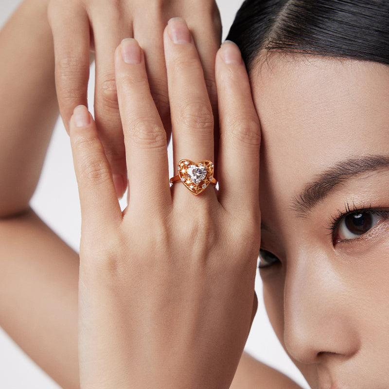 Starry Sky Kiss Ring